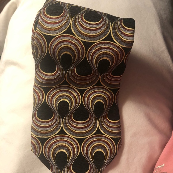 De Santis silk tie unique design 4” made in Italy - Picture 2 of 8